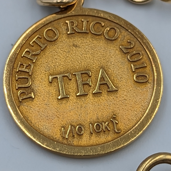 Two Gold Filled Charm Bracelets With 3 Charms Vintage Spring Ring Clasps - Picture 6 of 16